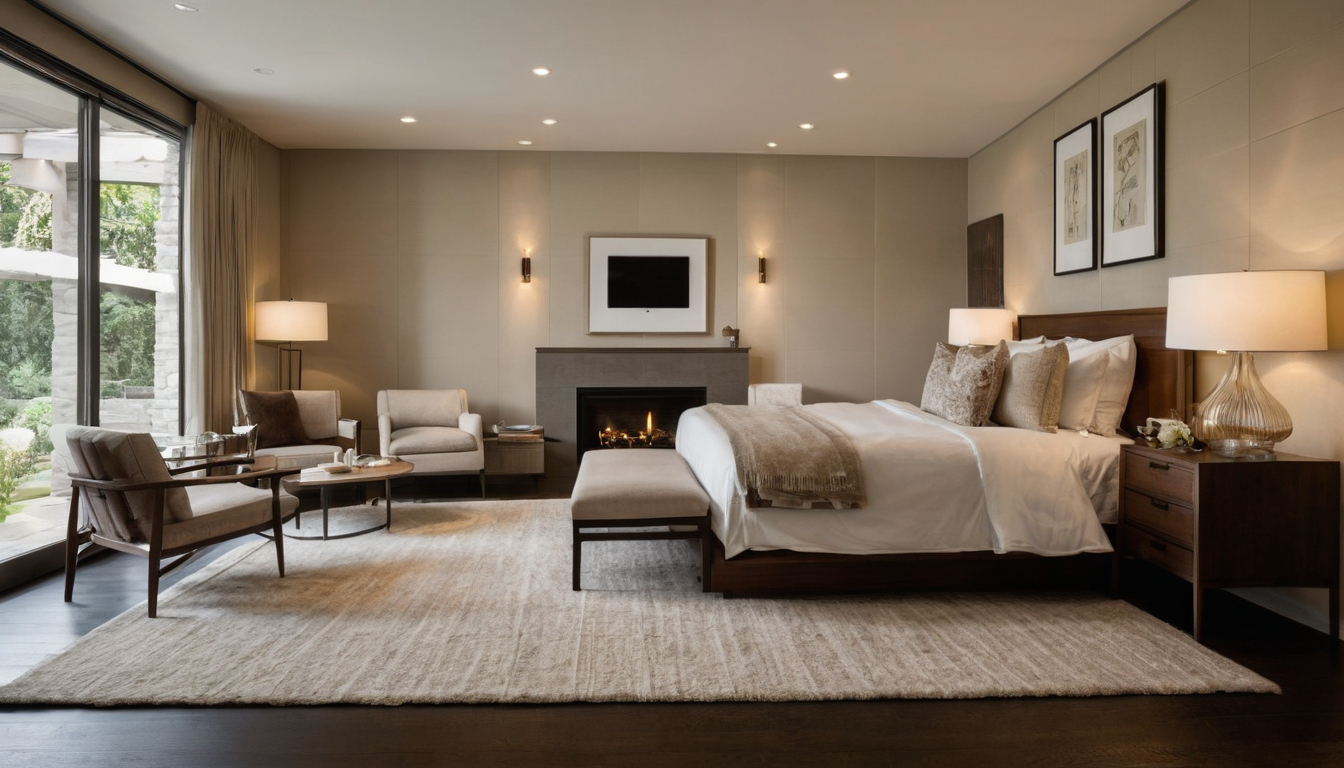 What rug size fits under a king bed with proper borders